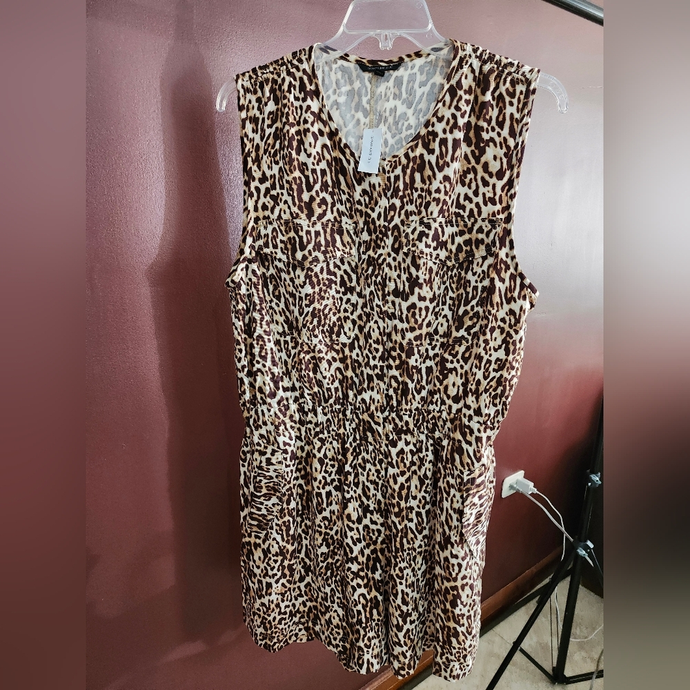 NWT Banana Republic Leopard Print Utility Romper Size 20 - Picture 9 of 13